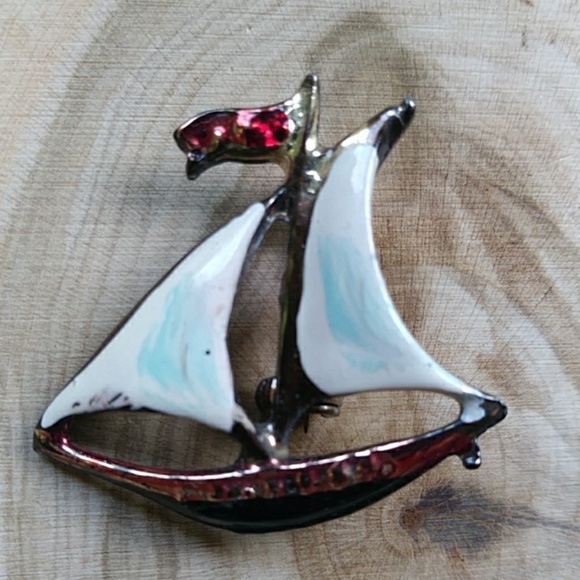 Primitive vintage Pilgrim + ship pin bundle - Picture 6 of 8